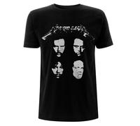 Metallica 4 Faces Black ufficiale Uomo maglietta unisex