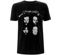 Metallica Maglietta 4 Faces Unisex Black XL
