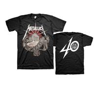 Metallica 40Th Anniversary Garage ufficiale Uomo maglietta unisex