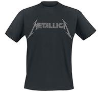 Metallica T-Shirt Uomo 40th Anniversary Songs Logo Nero 100% Cotone Regular XXL