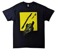 Metallica T-shirt M72 Seasons Broken Burnt Guitar Ufficiale Nuovo Unisex Nero Taglia L