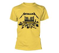 Metallica '72 Seasons Simplified Cover' (Giallo) T-Shirt - NUOVO E UFFICIALE