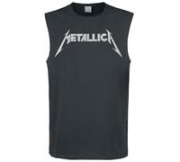 Metallica Amplified Collection - Logo Uomo Canotta Carbone 100% Cotone Regular