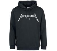Metallica Amplified Collection - White Logo Uomo Felpa con Cappuccio Nero L