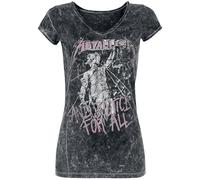 Metallica ...And Justice for all Donna T-Shirt Nero 100% Cotone Regular