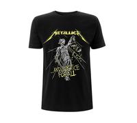 Metallica 'And Justice For All Tracks BP' (Nero) Maglietta- NUOVO E UFFICIALE