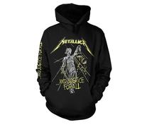 Metallica ...And Justice for all Uomo Felpa con Cappuccio Nero S 80% Cotone, 20% Poliestere Regular