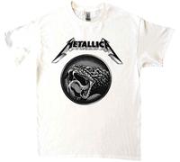 Metallica Black Album Poster White S Maglietta
