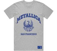Metallica Maglietta College Crest Grey L