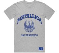 Metallica College Crest ufficiale Uomo maglietta unisex