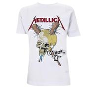 Metallica Damage INC Uomo T-Shirt Bianco 100% Cotone Regular