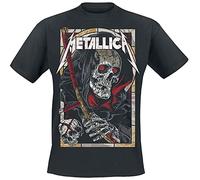 Metallica Death Reaper Uomo T-Shirt Nero XL 100% Cotone Regular