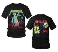 Metallica E Giustizia per Tutti Heavy Metal Musica Rock Band Camicia da Uomo