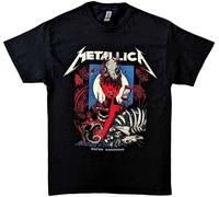 Metallica T Shirt Enter Sandman Manifesto Band Logo Nuovo Ufficiale Unisex Nero Size XXL