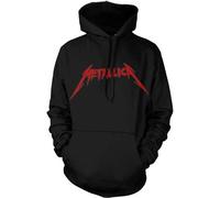Metallica Felpa con cappuccio Skull Screaming Red Unisex Black 2XL
