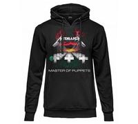 Metallica Felpa Ufficiale. Felpa con Cappuccio Unisex in Cotone. vestibilità Regular per Uomo e Donna S