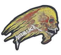 Metallica Flaming Skull Unisex Toppa multicolore 100% poliestere