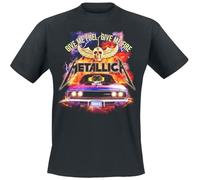 Metallica Give Me Fuel Uomo T-Shirt Nero M 100% Cotone Regular