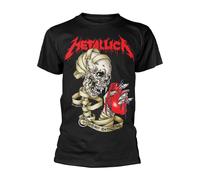 METALLICA - HEART EXPLOSIVE BLACK T-Shirt, Front & Back Print Large