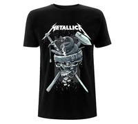 Metallica Maglietta History White Logo Unisex Black L