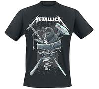 Metallica T Shirt History White Band Logo Official Mens Black XXL Black