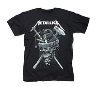Metallica Maglietta History White Logo Unisex Black S