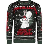 Metallica Holiday Sweater (Metal Up Your Ass) Uomo Christmas Jumper Multicolore L