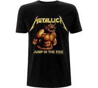 Metallica Jump In The Fire Vintage ufficiale Uomo maglietta unisex