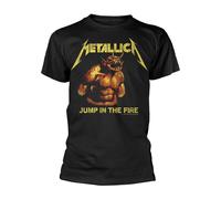 Metallica Jump In The Fire Vintage ufficiale Uomo maglietta unisex