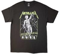 Metallica Justice Faces Charcoal Grey S Maglietta