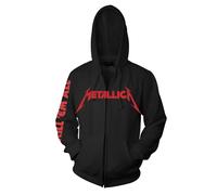 Metallica Kill Em All Felpa con Cappuccio e Zip Intera Adulto Unisex