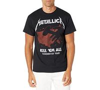 Metallica Kill 'Em all Tour T-Shirt, Nero, XL Uomo