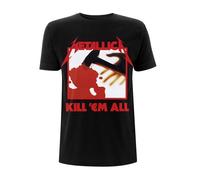METALLICA - KILL EM ALL TRACKS BLACK T-Shirt, Front & Back Print X-Large