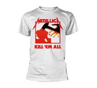 Metallica Kill 'Em all Uomo T-Shirt Bianco M 100% Cotone Regular