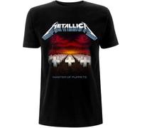 Metallica Master of Puppets Tracks_Men_bl_TS:2XL T-Shirt, Nero (Black Black), XX-Large Uomo