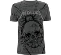 Metallica Maglietta Spider All Over Grey L