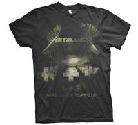 Metallica 'Master Of Puppets Distressed' (Nero) T-Shirt - NUOVO E UFFICIALE