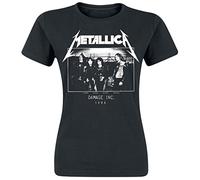 Metallica Master Of Puppets Tour 1986 Photo Maglia donna nero L