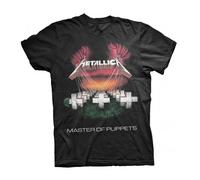 Metallica - Master of Puppets Tour Europe 86 T Shirt XXL Black (Black Black)