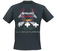Metallica Master of Puppets Uomo T-Shirt Nero 4XL 100% Cotone Regular