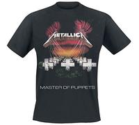 Metallica Master of PuppetSropean Tour '86_Men_bl_TS:2XL T-Shirt, Nero (Black Black), XX-Large Uomo