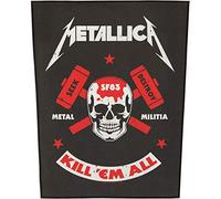 Metallica Metal Militia - Toppa posteriore nera, 29 x 36 cm