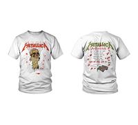 Metallica Maglietta One Landmine Unisex White 2XL