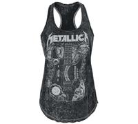 Metallica Ouija Guitar Donna Top Nero M 100% Cotone Regular