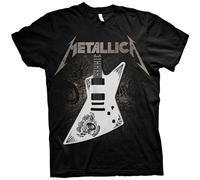 Metallica Papa Het Guitar Uomo T-Shirt Nero L 100% Cotone Regular