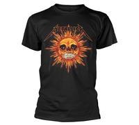 Metallica 'Pushead Sun' (Nero) T-Shirt - NUOVO E UFFICIALE