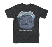 METALLICA - RIDE THE LIGHTNING BLACK T-Shirt, Front & Back Print X-Large