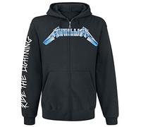 Metallica Ride The Lightning - Felpa con cappuccio e zip, da uomo,