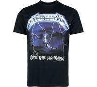 Metallica Ride The Lightning - Heavyweight Uomo T-Shirt Nero 100% Cotone Regular