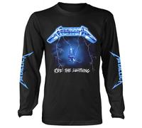 Metallica 'Ride The Lightning' (Nero) Maglia a Manica Lunga - NUOVO E UFFICIALE